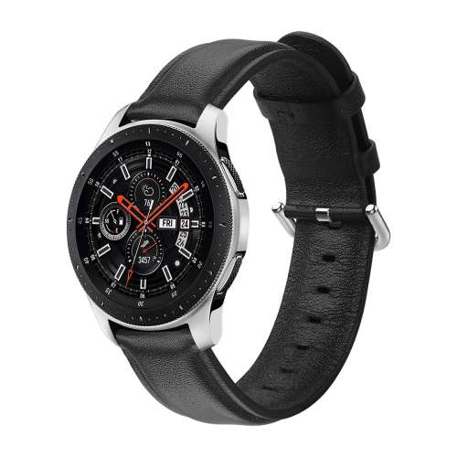 Bandje Zwart Leer Samsung Galaxy Watch 42mm