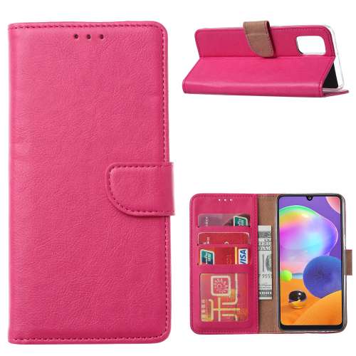 Book Case Samsung Galaxy A22 5G Roze met Standaard