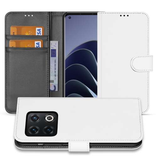 Telefoonhoesje OnePlus 10 Pro Book Cover Wit met Pasjeshouder