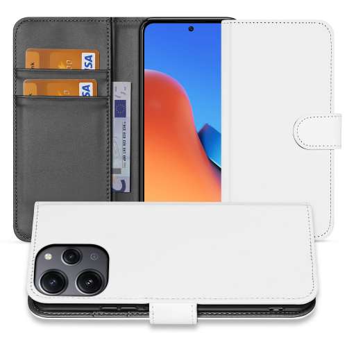 Book Case Telefoonhoesje Xiaomi Redmi 12 Wit met Pasjeshouder