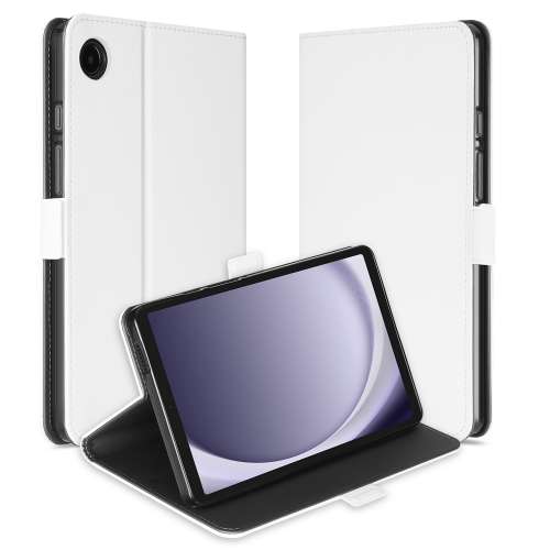 Book Cover Case Samsung Galaxy Tab A9 Wit met Standaardfunctie