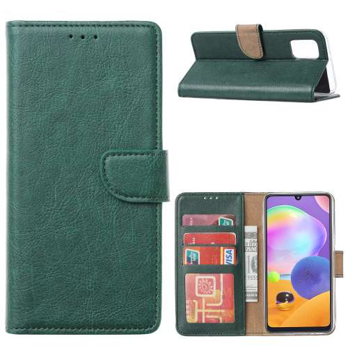 Book Cover Samsung Galaxy A02s Groen met Standaard