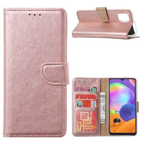 Galaxy Note20 Flip Case Rose met Pasjeshouder