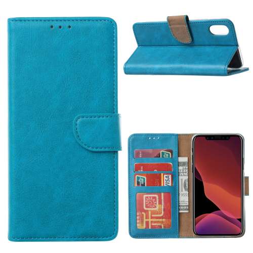 Hoesje Huawei P40 Turquoise met Pasjeshouder