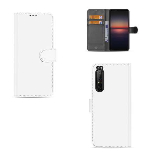 Hoesje Sony Xperia 1 II Wallet Case Wit met Pasjeshouder