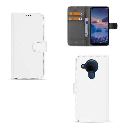 Nokia 5.4 Book Case Wit met Pasjeshouder