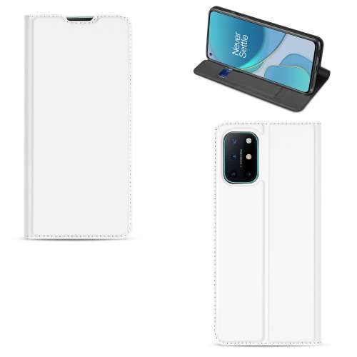 OnePlus 8T Bookcase Hoesje Wit met Pashouder