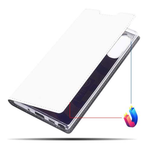 instant Observatie Spijsverteringsorgaan Samsung Galaxy Note 10 Plus Hoesje Wit met Pashouder