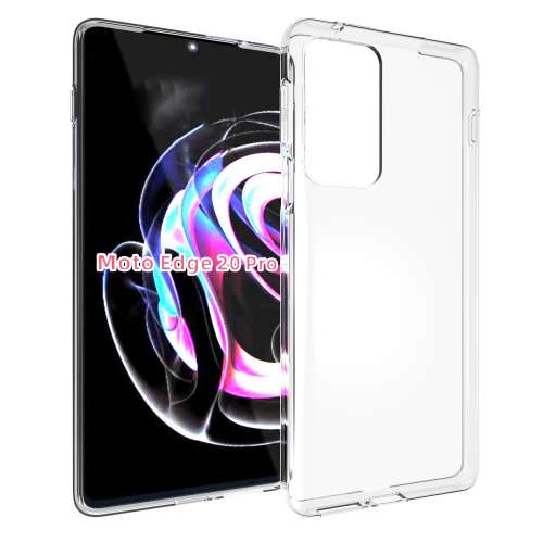 Telefoon Hoesje Motorola Edge 20 Pro Siliconen Back Cover Transparant