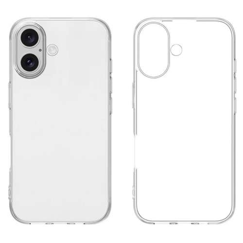 TPU Back Cover Hoesje voor de Apple iPhone 16 Transparant