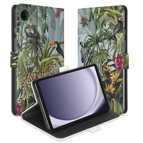 Uniek Samsung Galaxy Tab A9 Tablethoesje Jungle Design | B2C Telecom