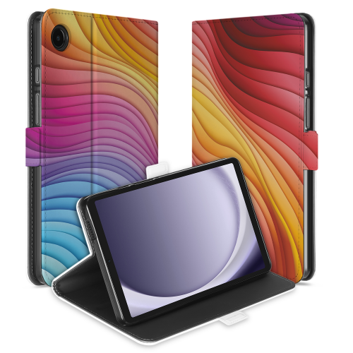 Uniek Samsung Galaxy Tab A9 Tablethoesje Regenboog Design | B2C Telecom