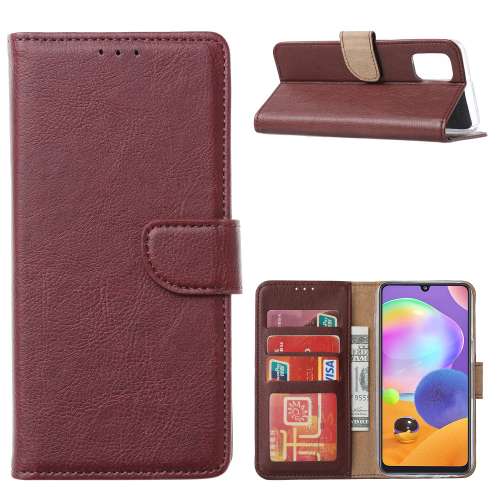 Wallet Case Galaxy Note20 Ultra Wijnrood met Standaard