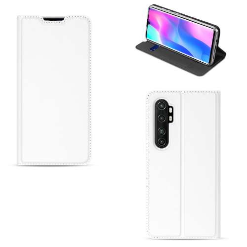 Xiaomi Mi Note 10 Lite Hoesje Wit met Pasjehouder