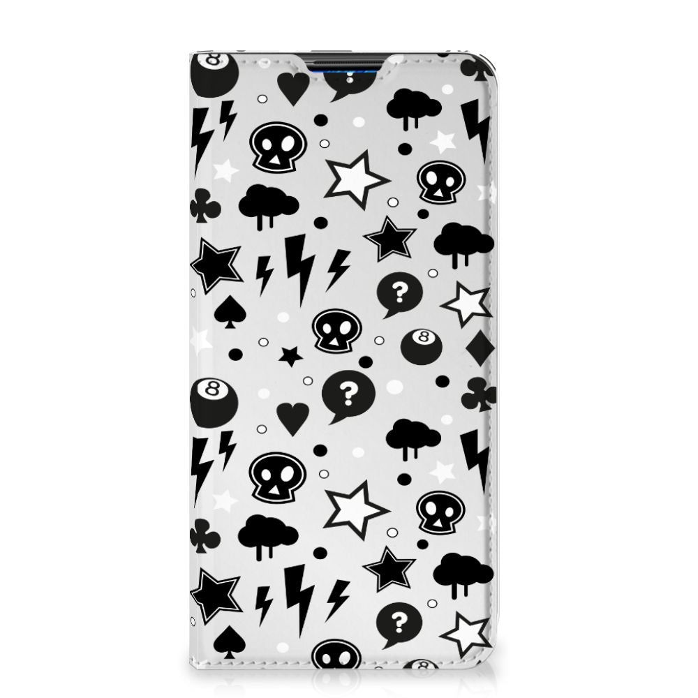 Mobiel BookCase Xiaomi Redmi Note 9 Silver Punk - B2C Telecom