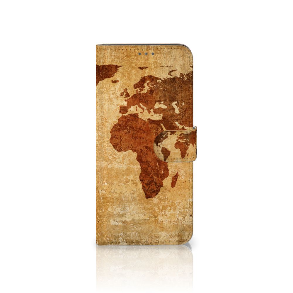 Samsung Galaxy S21 Plus Flip Cover Wereldkaart