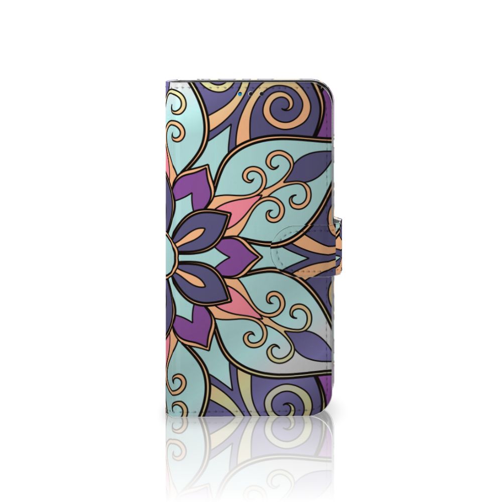 Motorola Moto G9 Play | E7 Plus Hoesje Purple Flower