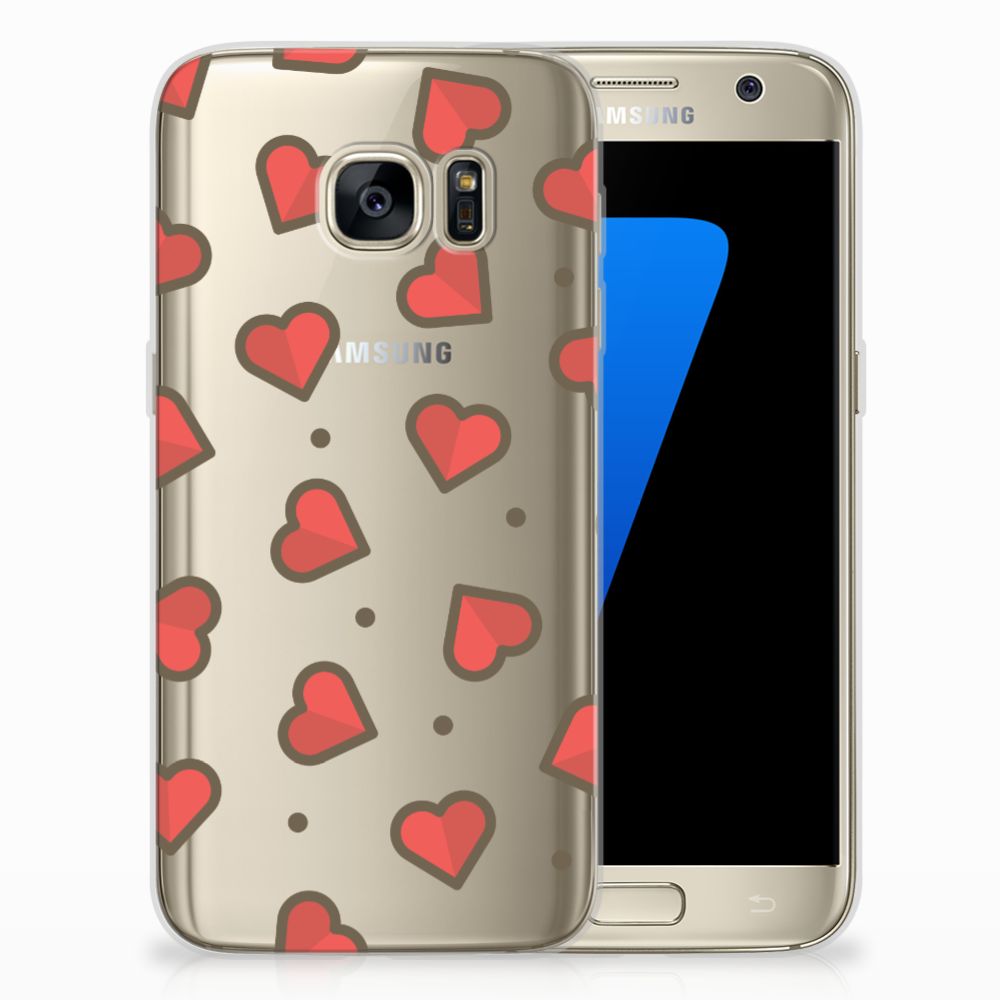 Samsung Galaxy S7 TPU bumper Hearts