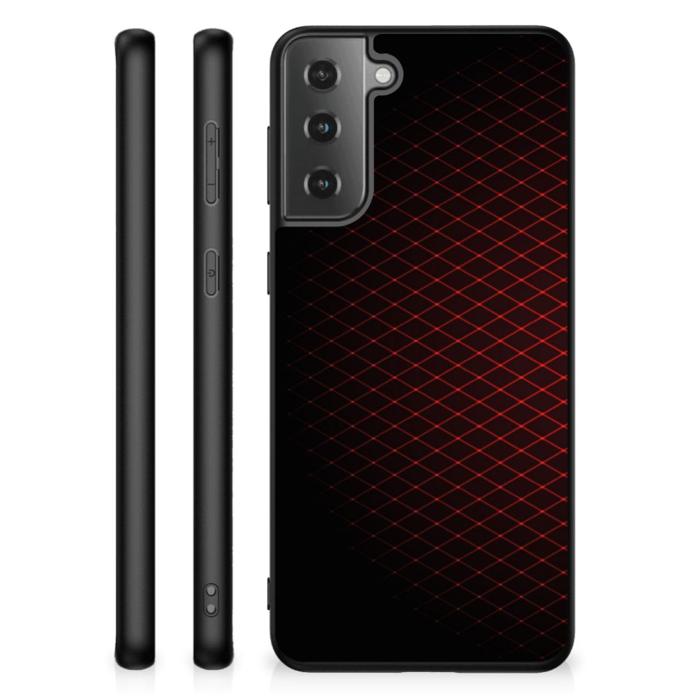 Samsung Galaxy S21 Plus Back Case Geruit Rood B2C Telecom