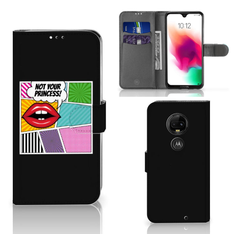 Motorola Moto G7 | G7 Plus Wallet Case met Pasjes Popart Princess