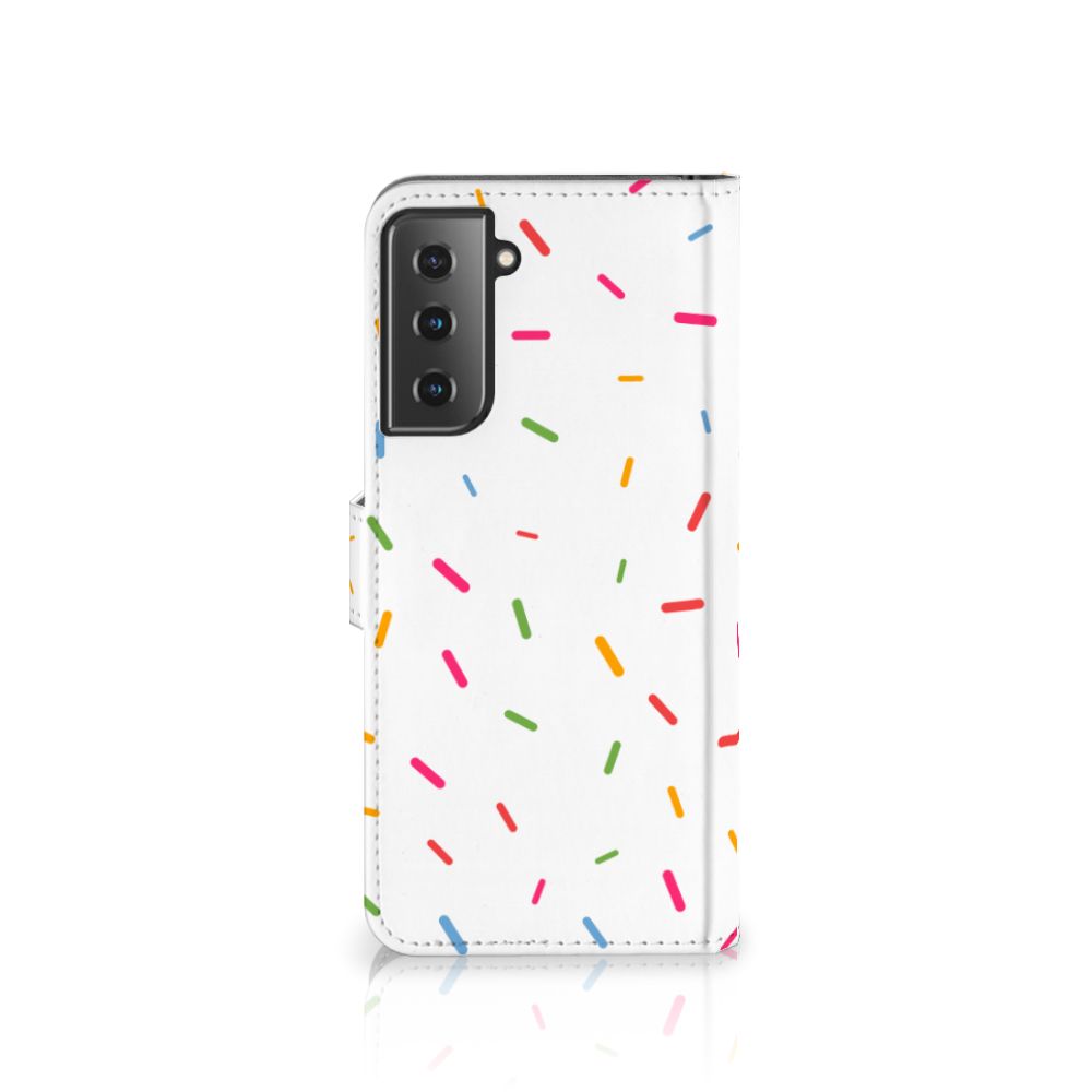 Samsung Galaxy S21 Plus Book Cover Donut Roze