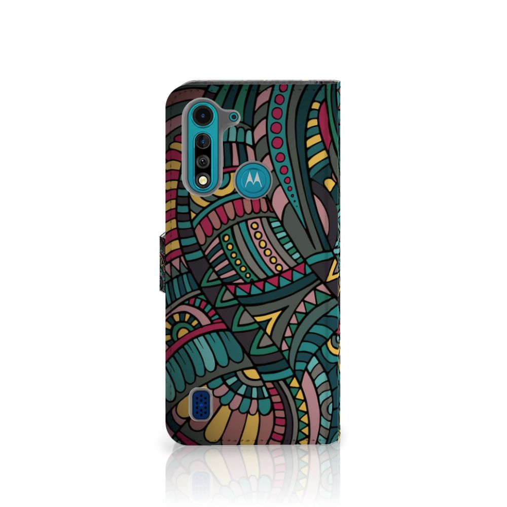 Motorola G8 Power Lite Telefoon Hoesje Aztec