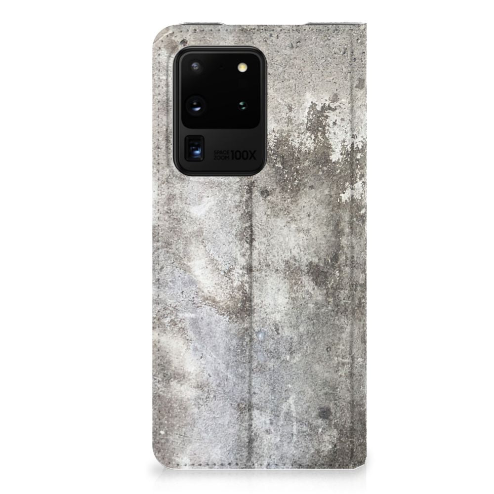 Samsung Galaxy S20 Ultra Standcase Beton Print - B2C Telecom