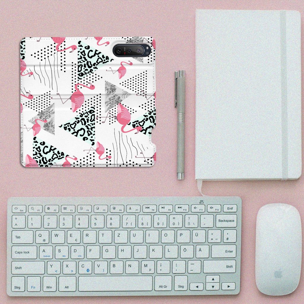 Sony Xperia 5 II Hoesje maken Flamingo Triangle - B2C Telecom