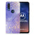 Hoesje maken voor Motorola One Vision Watercolor Paars