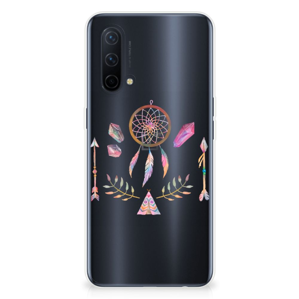 OnePlus Nord CE 5G Telefoonhoesje met Naam Boho Dreamcatcher B2C Telecom