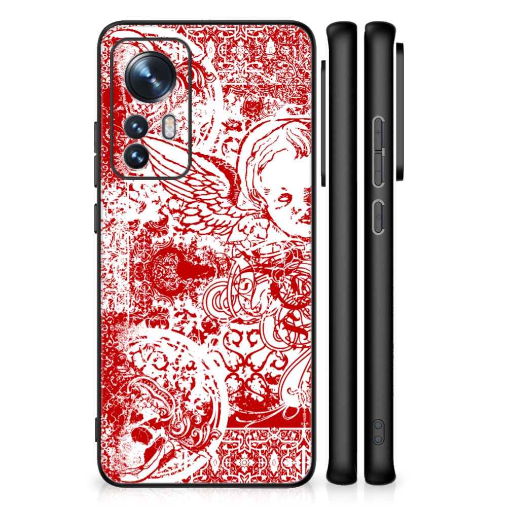 Telefoonhoesje Xiaomi 12 | 12X Angel Skull Rood B2C Telecom