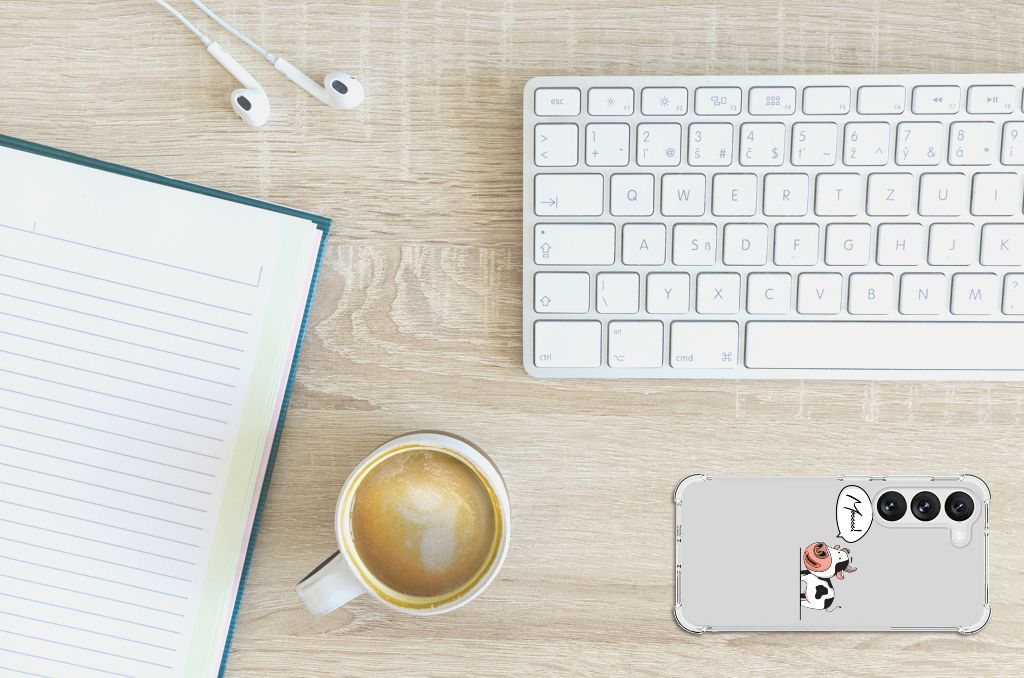 Samsung Galaxy S23 Stevig Bumper Hoesje Cow B2C Telecom