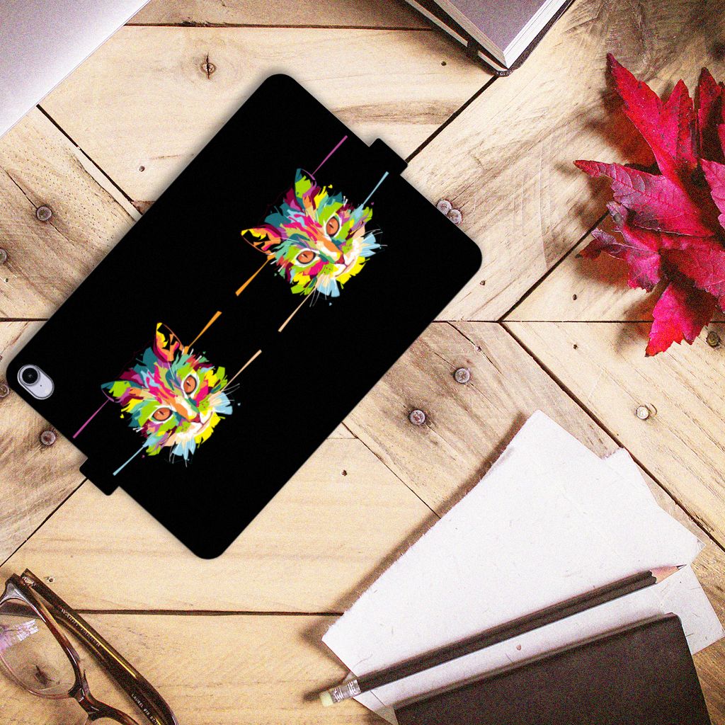 iPad Mini 6 (2021) Hippe Tablet Hoes Cat Color