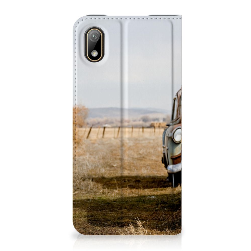 Huawei Y5 (2019) Stand Case Vintage Auto - B2C Telecom