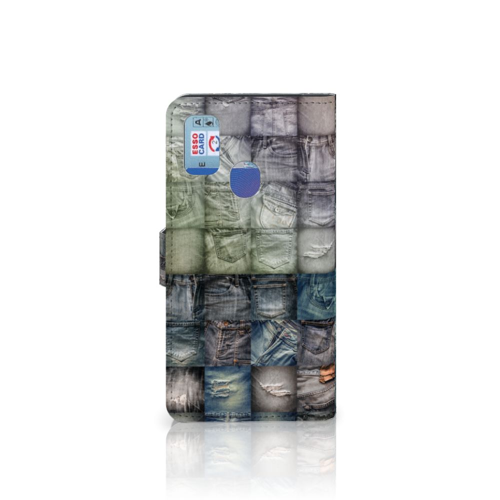 Wallet Case met Pasjes Samsung Galaxy M21 | M30s Spijkerbroeken