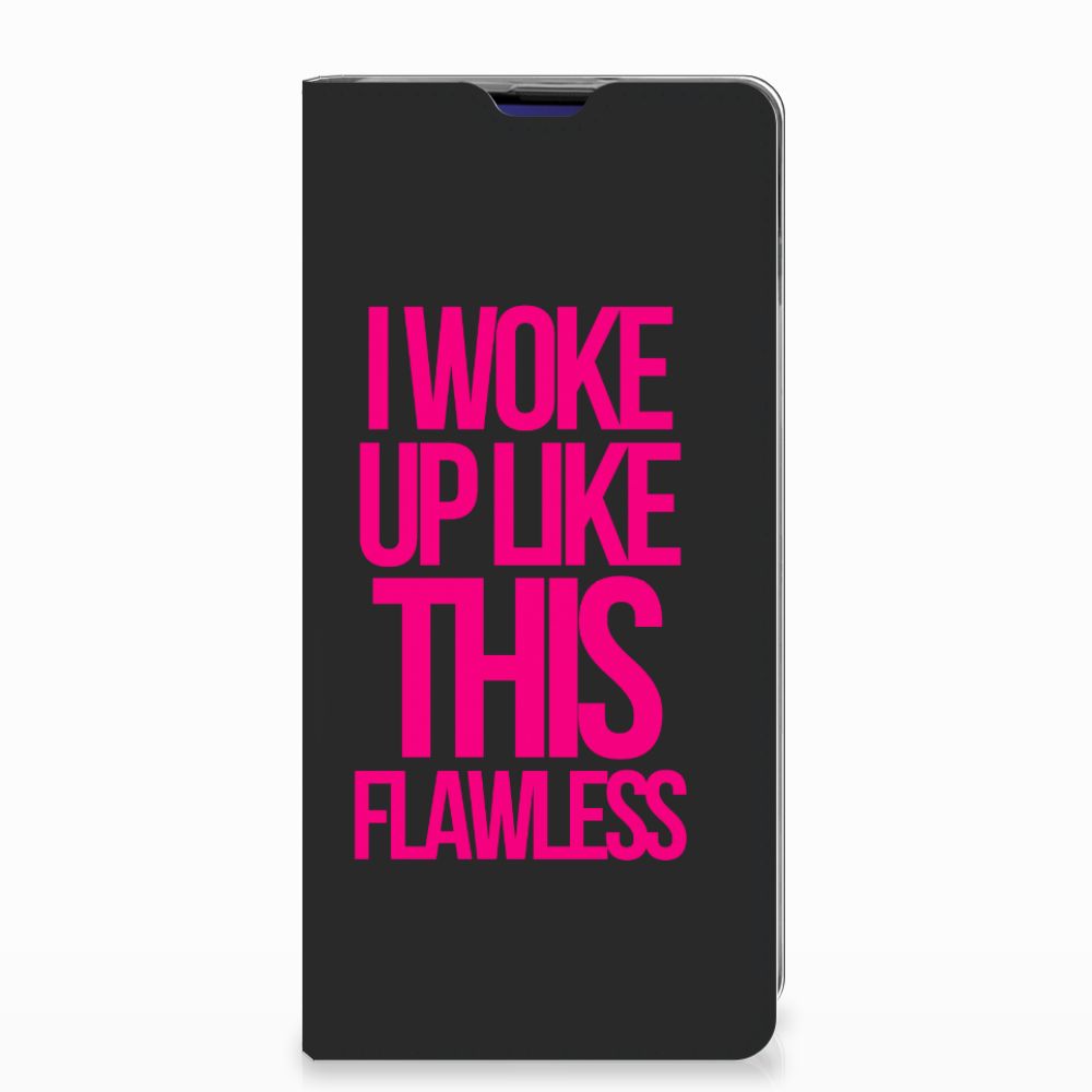 Samsung Galaxy S10 Plus Hoesje met tekst Woke Up - Origineel Cadeau Zelf Maken