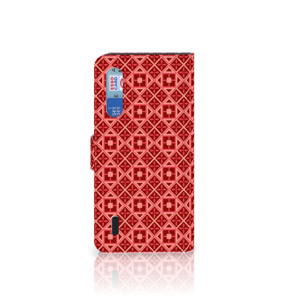 Xiaomi Mi 9 Lite Telefoon Hoesje Batik Rood