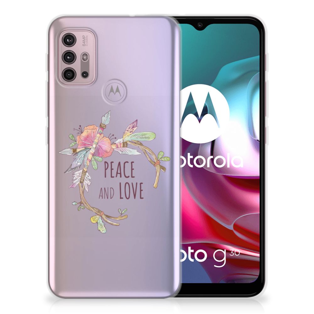 Motorola Moto G30 | G10 Telefoonhoesje met Naam Boho Text