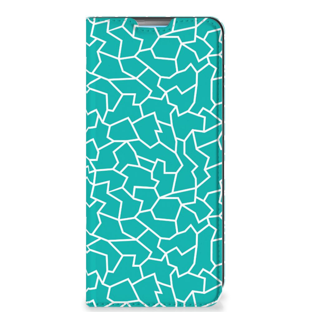 OPPO A74 4G Bookcase Cracks Blue - B2C Telecom
