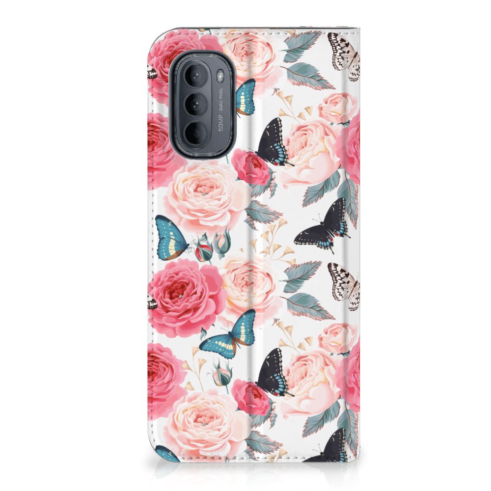 Motorola Moto G31 | G41 Smart Cover Butterfly Roses - B2C Telecom