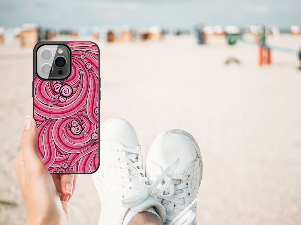 iPhone 13 Pro Max Leuk Telefoonhoesje Swirl Pink B2C Telecom
