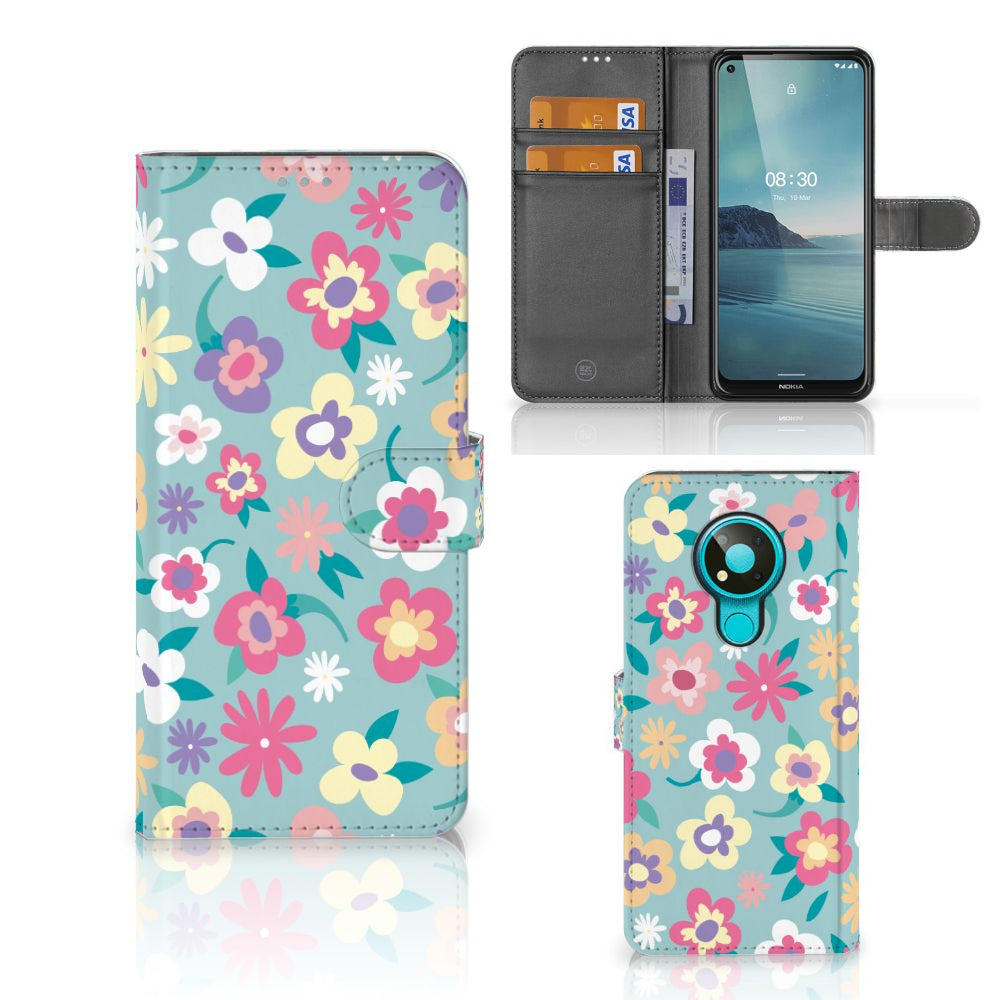 Nokia 3.4 Hoesje Flower Power