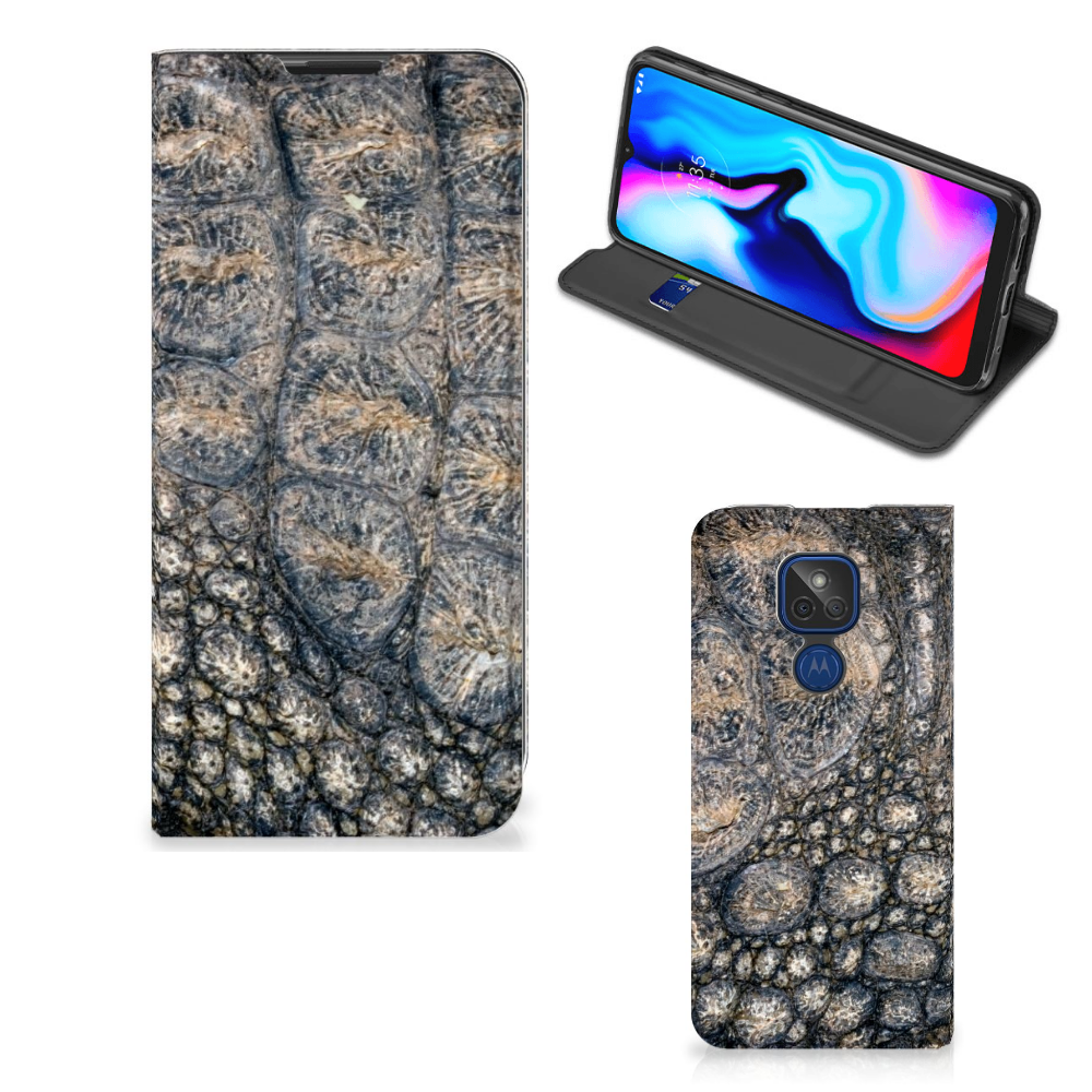Motorola Moto G9 Play Hoesje maken Krokodillenprint - B2C Telecom
