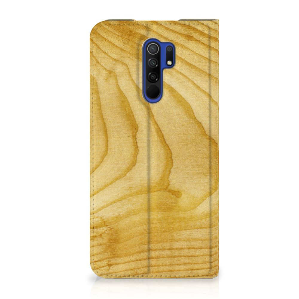 Xiaomi Redmi 9 Book Wallet Case Licht Hout - B2C Telecom