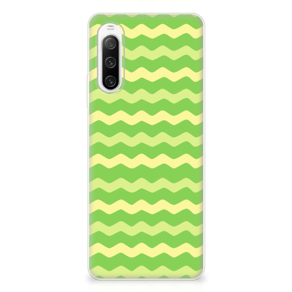 Sony Xperia 10 IV TPU bumper Waves Green