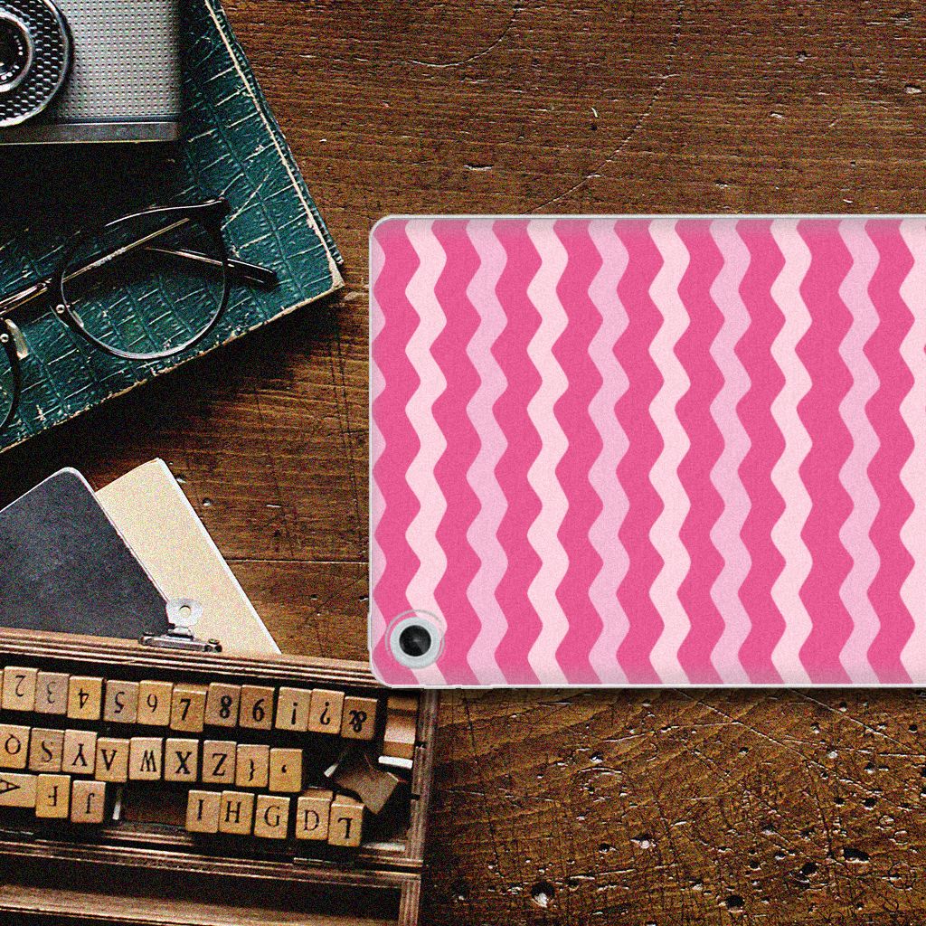 Lenovo Tab M10 Plus (3e generatie) Hippe Hoes Waves Pink - B2C Telecom