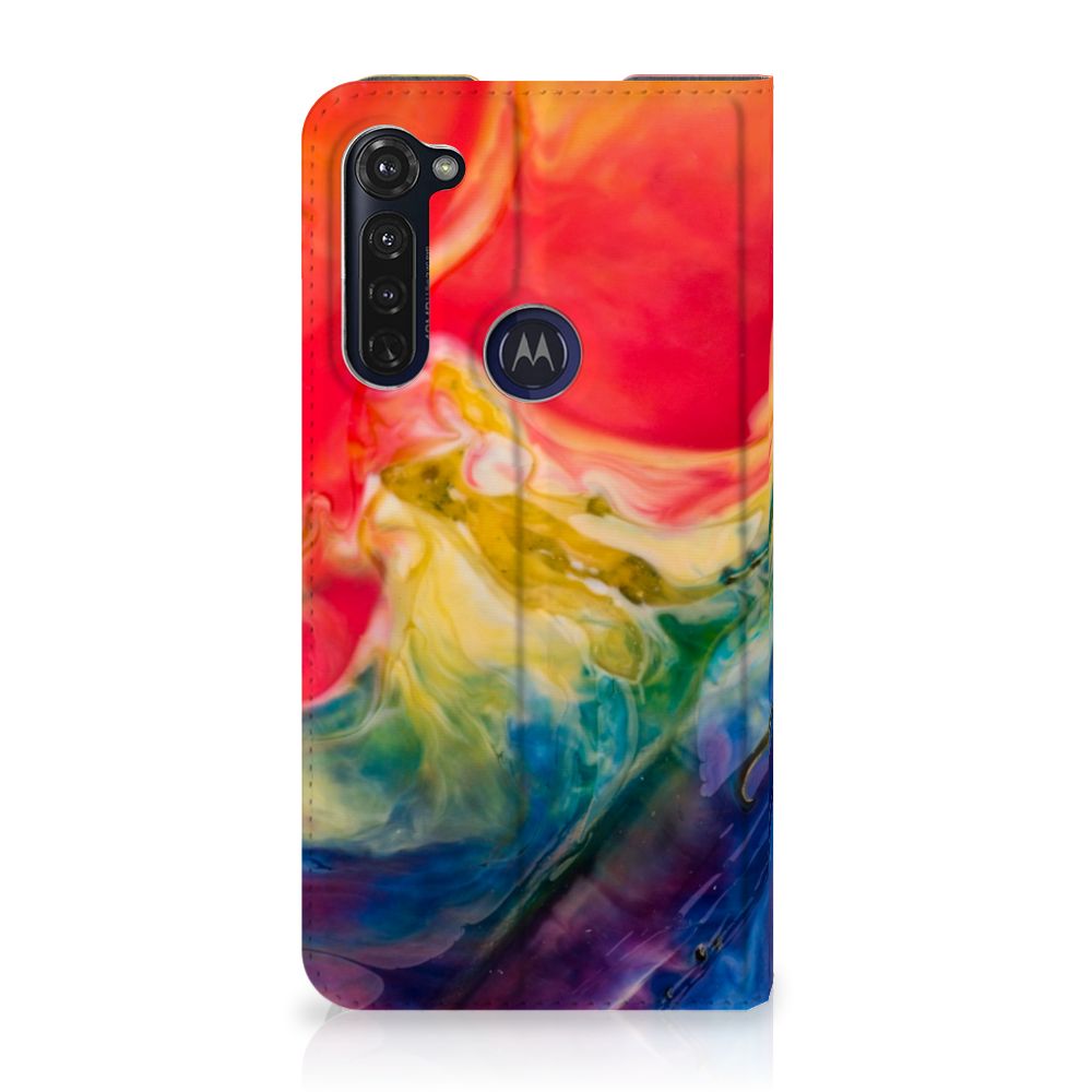 Bookcase Motorola Moto G Pro Watercolor Dark - B2C Telecom