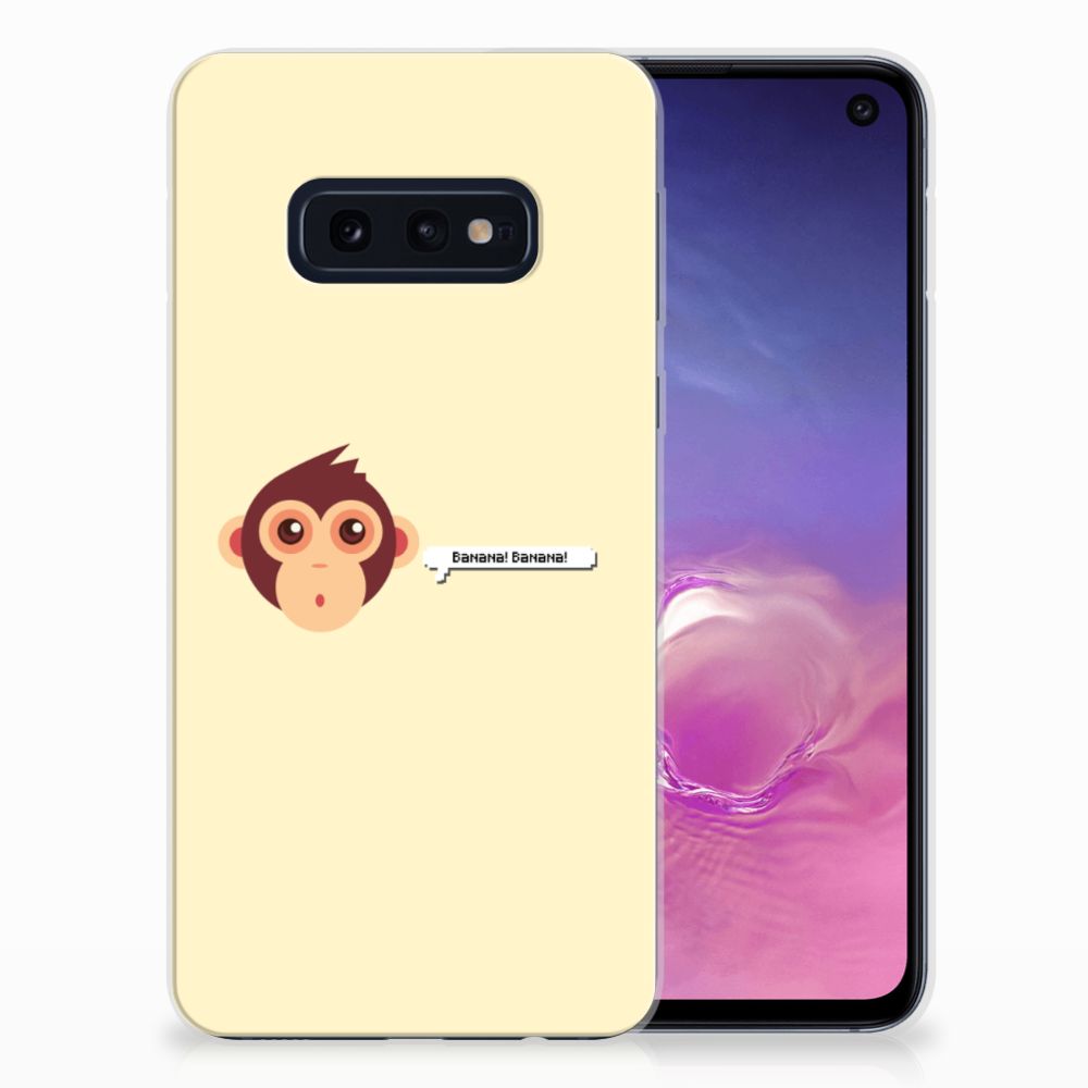 Samsung Galaxy S10e Telefoonhoesje met Naam Monkey