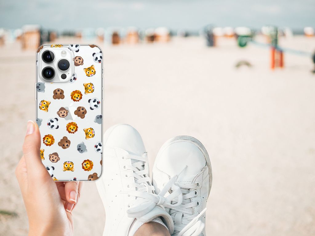 TPU bumper voor iPhone 14 Pro Max Dieren Emojis B2C Telecom