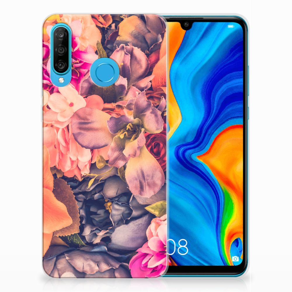 Huawei P30 Lite TPU Case Bosje Bloemen